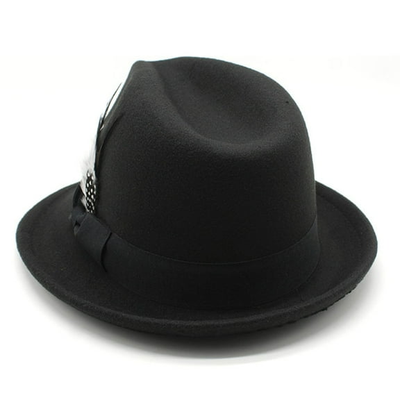 lanema Felt Panama Cap Flat Top Hat Men Women Magician Hat Masquerade Costume Accessory