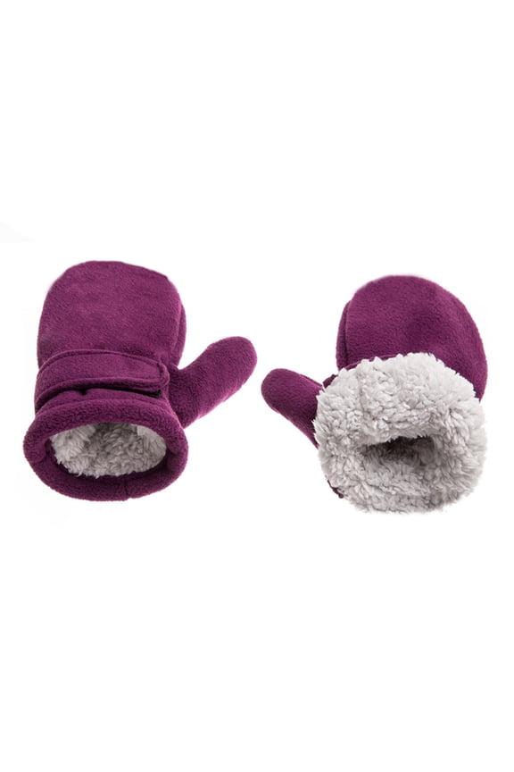 Fleece Mittens for Kids Winter Warm Gloves Thick Liner Gloves Windproof Skiing Mittens for Children Outdoor Activity