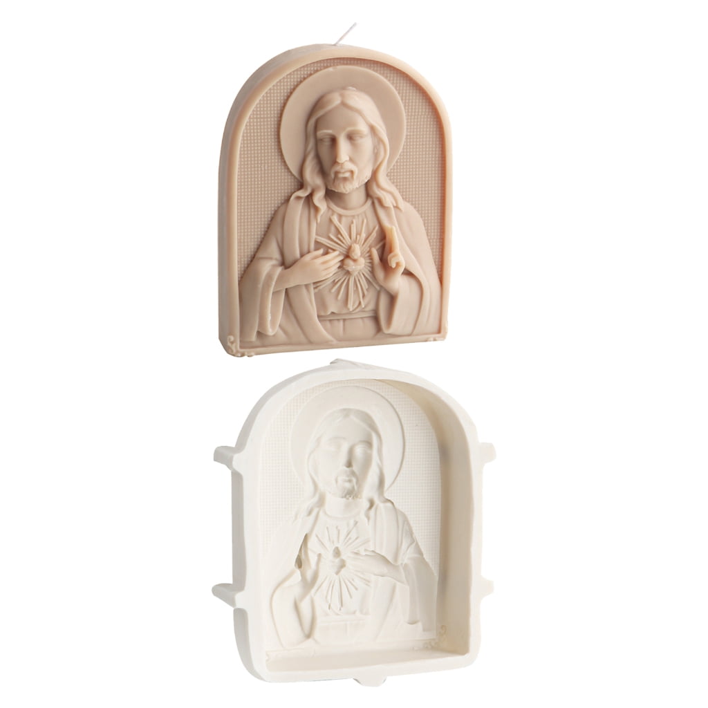 lanema Flexible Candle Making Mould Easy to Clean Silicone Mold Embossed Candle Mould Practical Jewelry Making Supplies