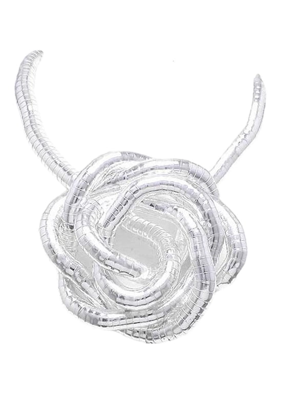 Flexible Snake Pattern Necklace Alloy Bendable Serpentine Jewelry Piece Stylish