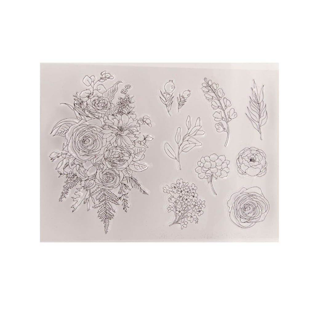 lanema Flower Clear Stamps Scrapbooking Card Making Embossing ...
