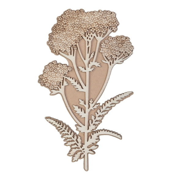lanema Flower Stamp Decorative Stamp Wood Plant Stamp Scrapbooking Supplies for Craft