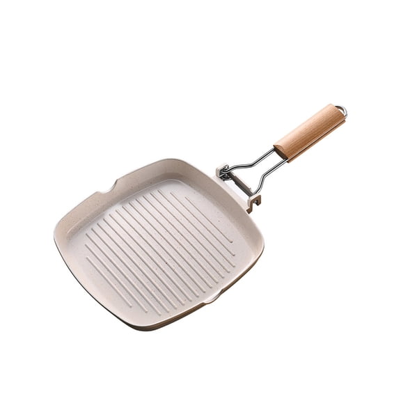 lanema Foldable Handle Aluminum Frying Pan For Camping And Small Kitchen Space Saving