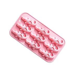 lanema Food Grade Silicone 9 Cavity Crocodiles Mold For Baking Cake Chocolate Candy Making