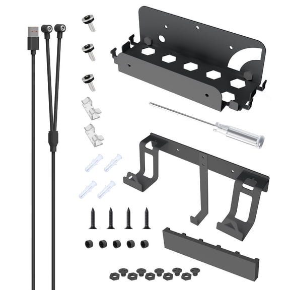 lanema For SwitchOLED Wall Mount Bracket Dock with Controller Storage Headphone Hanger
