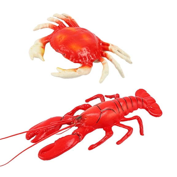 lanema Fun Artificial Lobster Model Fake Lobster Crabs for Party Display Kid Play