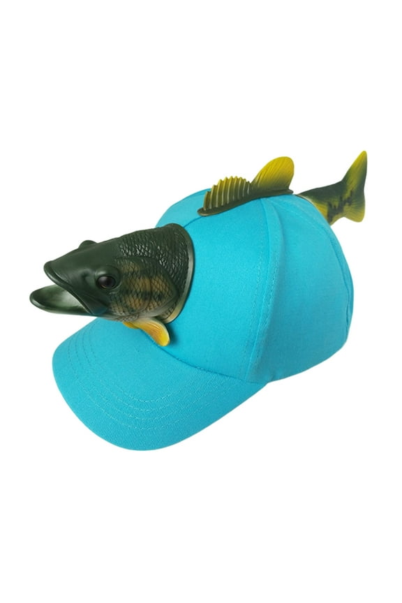 Funny 3D Fish Baseball Hat for Birthday Party Kids Headwear Family Gathering Hat
