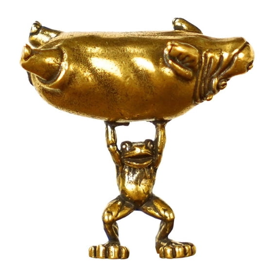 lanema Funny Frogs And Hippo Alloy Miniature Figurine For Home Office Desktop Decors