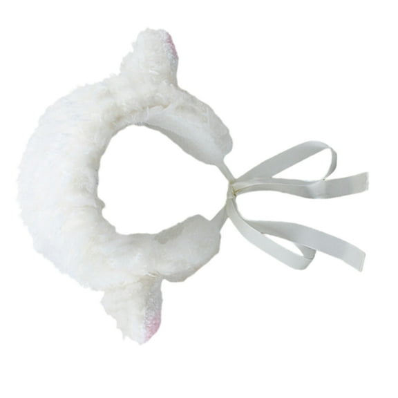 lanema Furry Sheep Headbands Winter Ear Warmers Ear Bands Covers for Cold Weather Cartoon Headband Head Wrap Cute Sheep Ear
