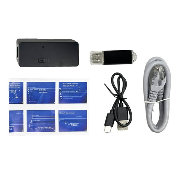 lanema Game Console USB Adapter Dongle for 11.0 System with Ethernet Type C Cable
