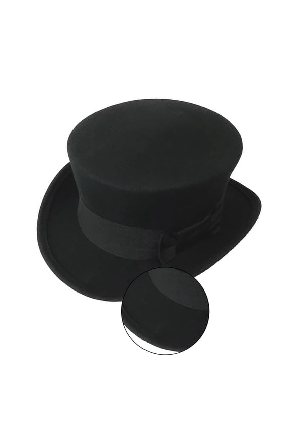 Gentlemen Top Hat Wool Fedora Hat Gift for Boyfriend Top Hat Short Brim
