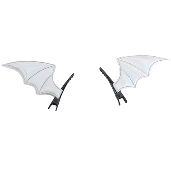 lanema Girls Hair Clips Gothic Barrettes with Bat Devil Wings Shape Hairpin Hair Clips Punk Design Hairpins for Kids