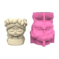 thumbnail image 1 of lanema Girls Head Planter Silicone Mold Cement Crafting Tool For Crafting Home Garden Decors Projects, 1 of 20