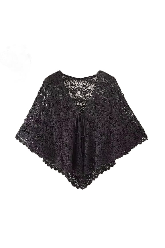 Graceful Knitted Shawl for Special Event Wrap Casual Costume Crocheted