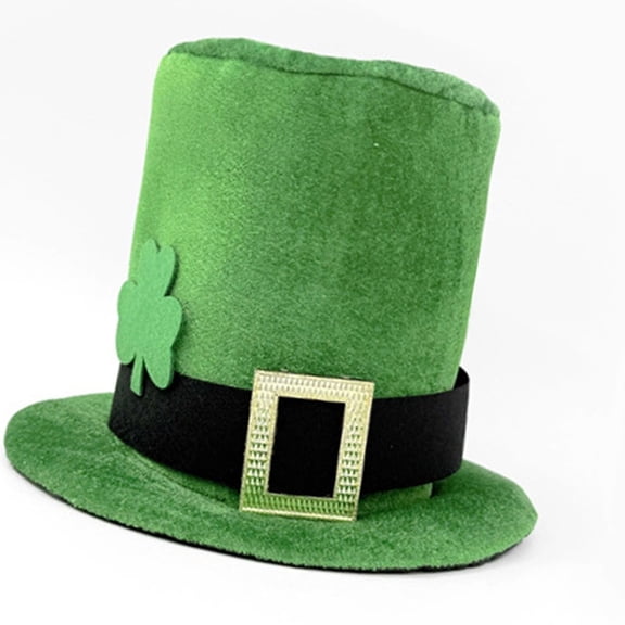 lanema Green Leprechaun Homburg Top Hat Panama Hat Gift for Boyfriend Top Hat Leprechaun Costume for Outdoor Gatherings