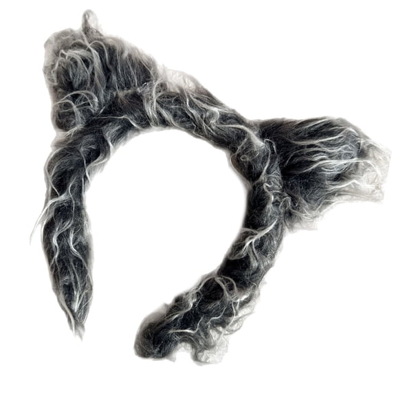 lanema Grey Faux Dark Wolf Ears Hairband For Activities Photo Props
