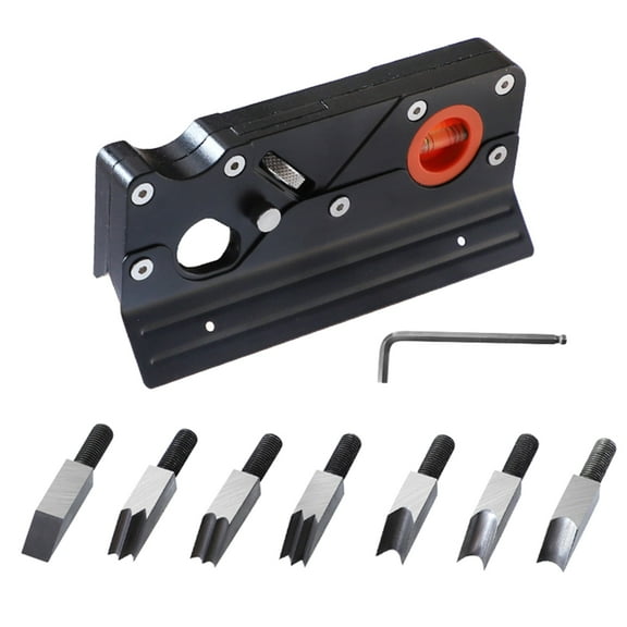 lanema Hand Planer With 7 Cutter Heads Wood Chamfer Plane For Trimming Corner Detailing