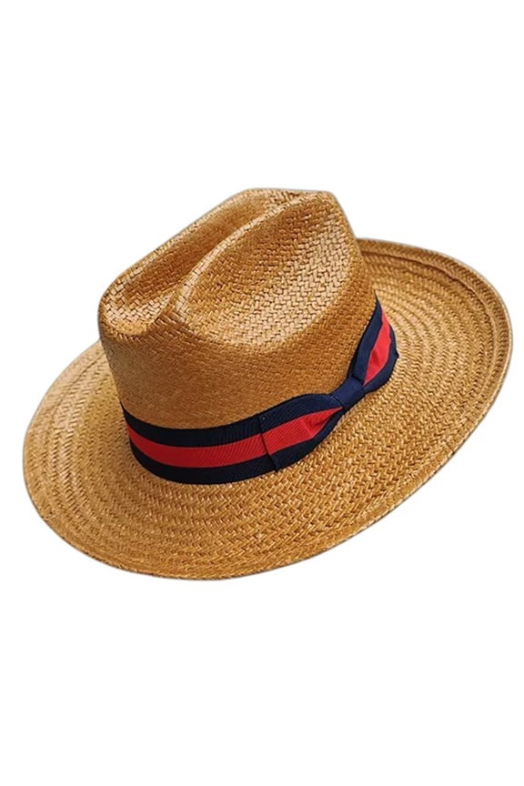 Handcrochet Sunproof Hat Fashion Straw Cowboy Hat Beachwears Spring Picnics Hat