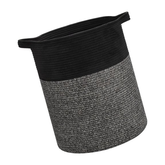 lanema Handmade Cotton Rope Basket Storage Bin With Sturdy Handles For Household Use