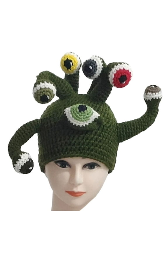 Handmade Women Hat Y2K Cool Girl Beanie Pilling Resistant Novelty Octopus Hat