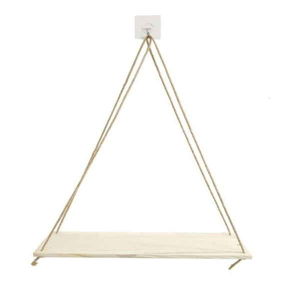 lanema Hanging Shelf Wood Shelves Bedroom Ornamental Wall Shelves Floating Swing Shelf Flower Rack for Children Room
