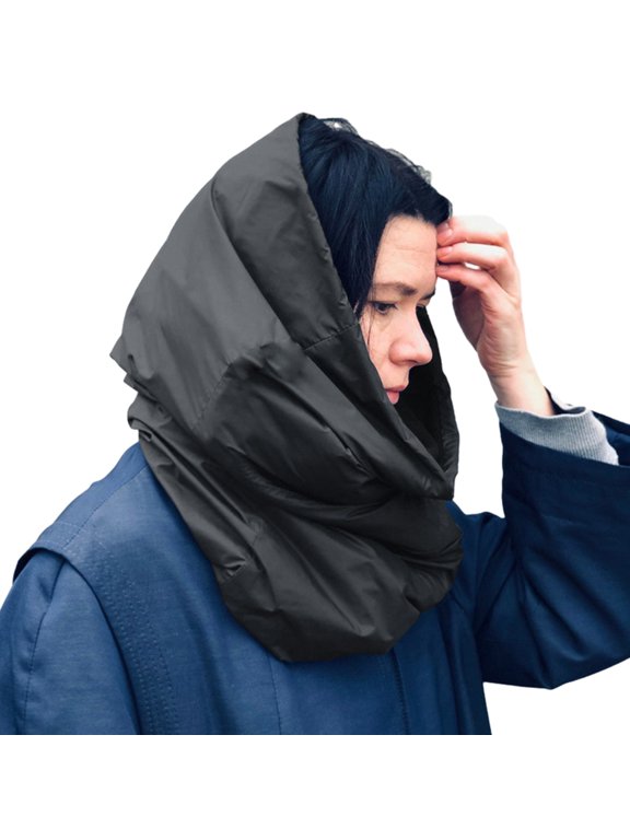 Headscarf Cap Female Down Hat Anti-Static Cycling Hat Women Warm Ear Flap Hat