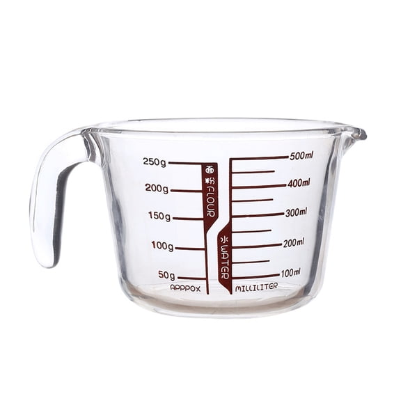 lanema Heat Resistant Glass Measuring Cup For Baking Cooking With Easy To Read Measurements