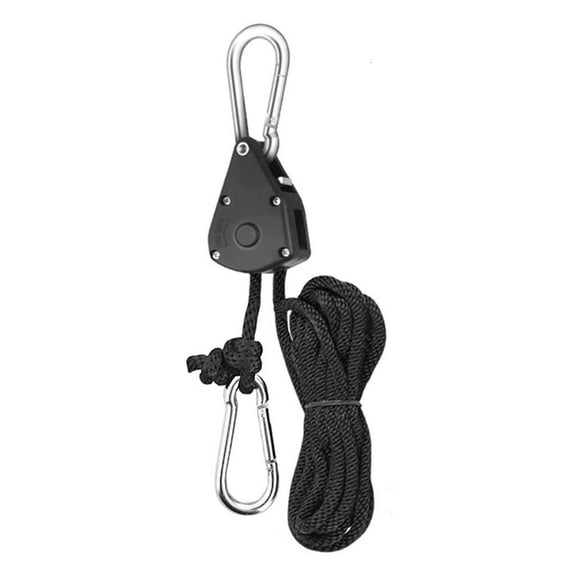 lanema Heavy Rope Hanger Adjusted Internal Gear Ratchet Pulleys Rope Plant Growth Tent Rope with Hook