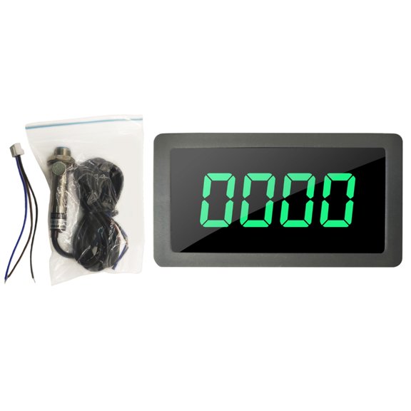 lanema High Performances Digital Tachometer LED Speed Meter with Proximity Sensoring AC110-230V for Precise Speed Measurement