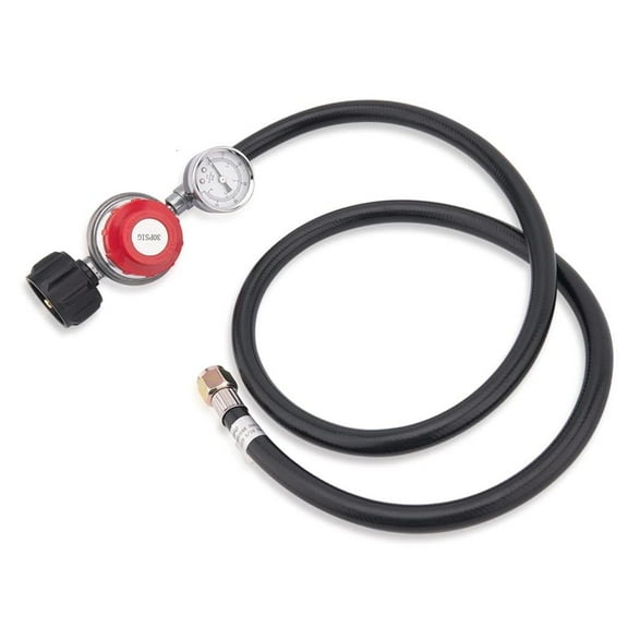 lanema High Pressure Propane Adjustable Regulator with Hose for Cylinder Conversion Pressure BBQ Grill Tanks Cooker Heaters
