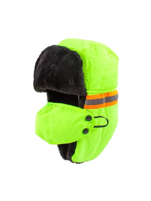 High Visibility Reflective Thick Safety Hat Winter Warm Hat for Outdoor Activity