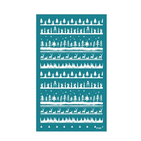 lanema Holiday Ceramics Template Set Reusable Paper Materials for Clay Earrings and Craft Decorations