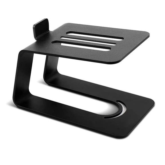 lanema Hollowed Out Desktop Speaker Stand Anti-vibration Tabletop Holder Bracket In-cline Designed for Better Sound Experience
