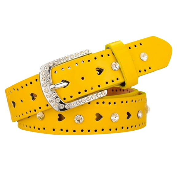 lanema Hot Girl WaistBelt Western Cowboy Style Shimmering Buckle for Jeans Pants