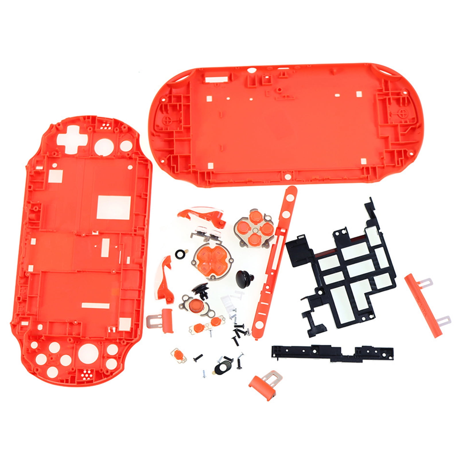 Replacement Housing Shell Case With Buttons For PSV 2000 Console - Black Faceplate Cover Kit