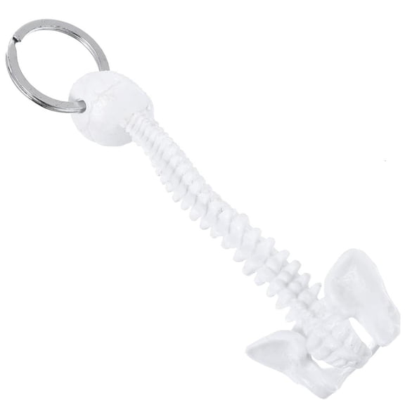 lanema Human Spine Model Keychain Miniature Skeleton Keyring Handmade for Doctors Students and Anatomical Collectors