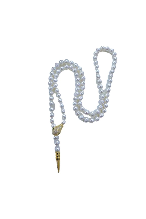 Imitation Pearls Beaded Choker Snake Necklace Adjustable Length Neckchain for Evening Parties and Casual Gatherings