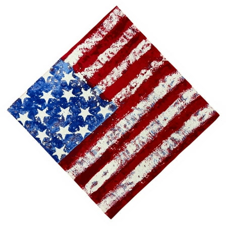 lanema IndependenceDay Cowboy Bandannas Cool Neckscarf Square Kerchiefs Hiphop Headwrap