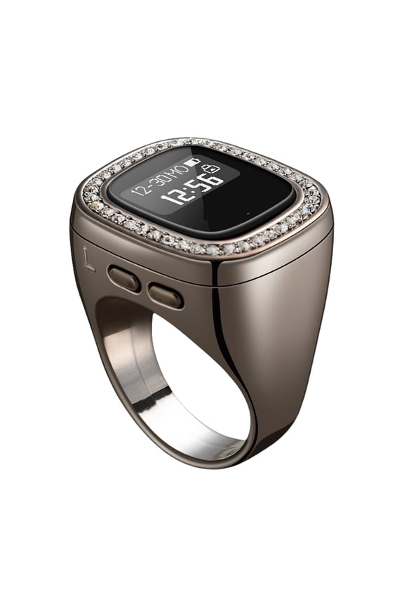 Intelligent Tasbeeh Finger Counter Rings with Large Display & Azan Alert Islamic Prayer Tracks Simple Operate for Muslims