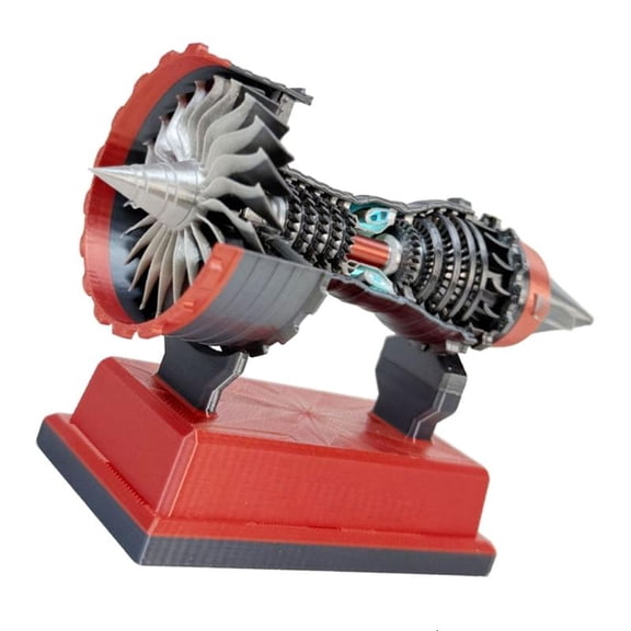 lanema Interactive Turbofan Engine Model DIY Kit for Learning and Fun STEM Enthusiasts