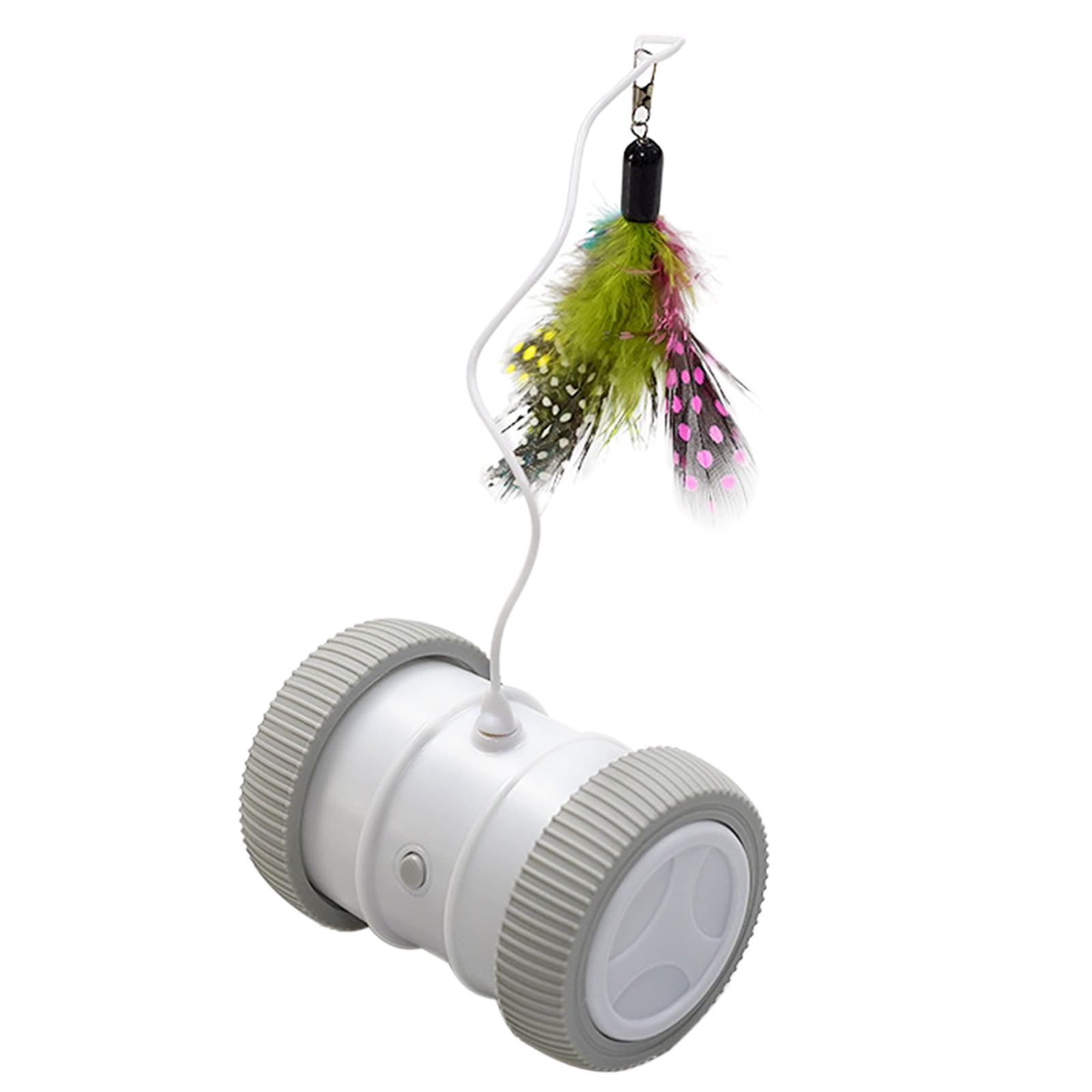 lanema Interactive for Cat Toy Automatic Roller with Feather for Kitten Hunting Simulat