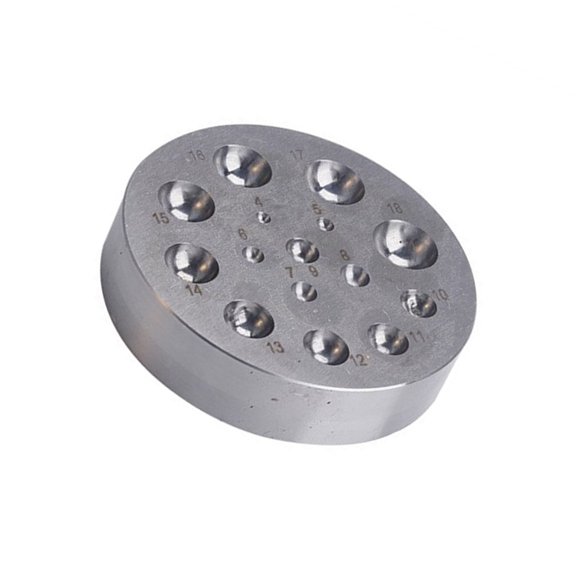 lanema Jewelry Making Tool Steel Texture Forming Block Steel Crafting Block for Jewelry