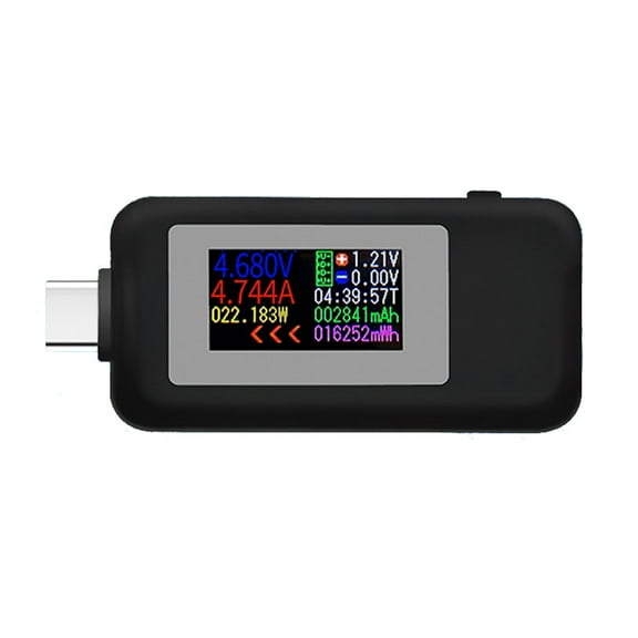 lanema KWS-1902C Type-C Color Display USB Tester Current Voltage Monitor Power Meter Mobile Battery Bank Charger Detector Tool
