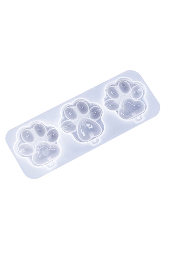Keychain Resin Molds Cat Paw Print Silicone Mold for Epoxy Resin Keyring Pendant Mould Mother's Day Gift Handmade Craft