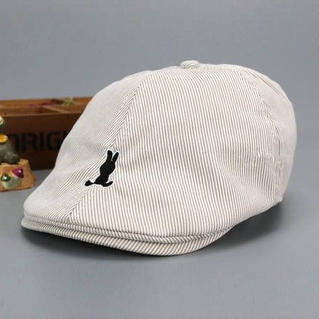 lanema Kids Cotton Flat Cap Cute Cartoon Retro Boys Girls Newsboy Beret Ivy Cap