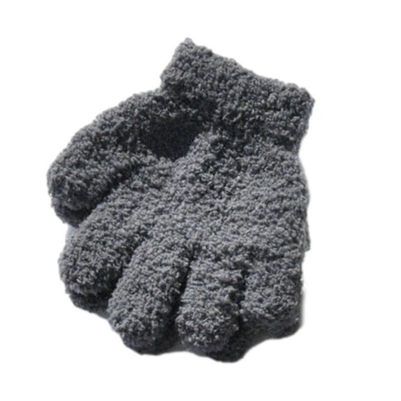 lanema Kids Fleece Full Finger Gloves Winter Outdoor Sports Windproof Mitten for Child