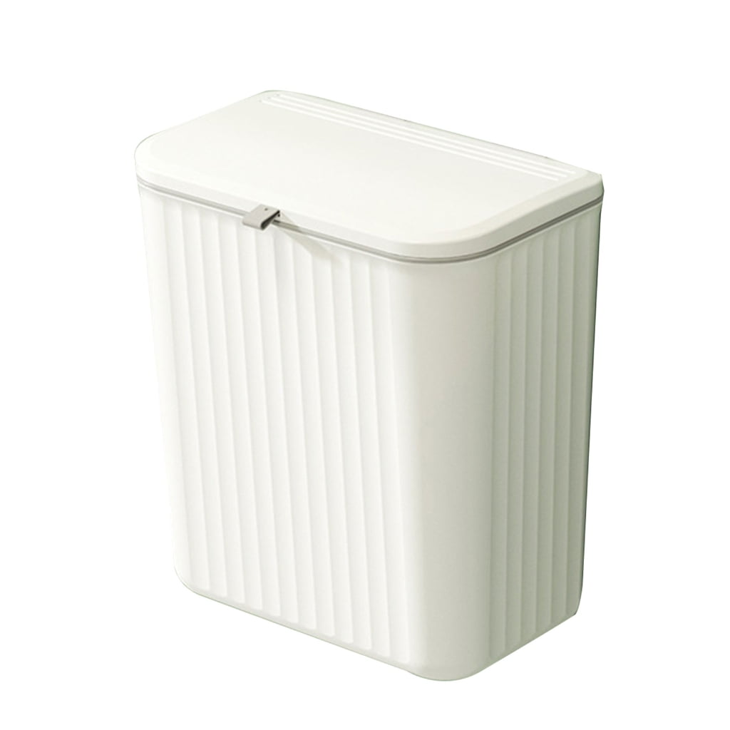 lanema Kitchen Trash Can 7/9L Wall Mounted Waste Bin Large Capacity Garbage Cans for Bathroom Dustbin Garbage Bin Trash Bin