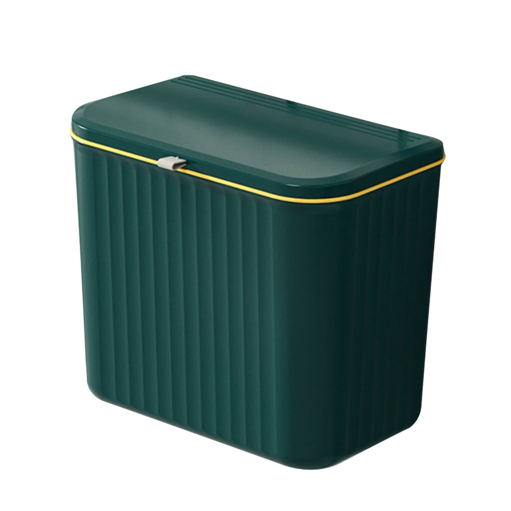 lanema Kitchen Trash Can 7/9L Wall Mounted Waste Bin Large Capacity Garbage Cans for Bathroom Dustbin Garbage Bin Trash Bin