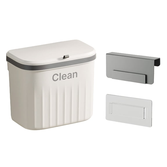 lanema Kitchen Trash Can Waste Bin Wall Mounted Garbage Cans Recycle Rubbish Bins for Kitchen Dustbin Bathroom Cabinet Door