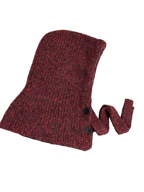 Knitted Balaclava Face Neck Cover Hat Breathable Wool Blend Pullover Hat For Winter Activity Skiing Cycling Wear